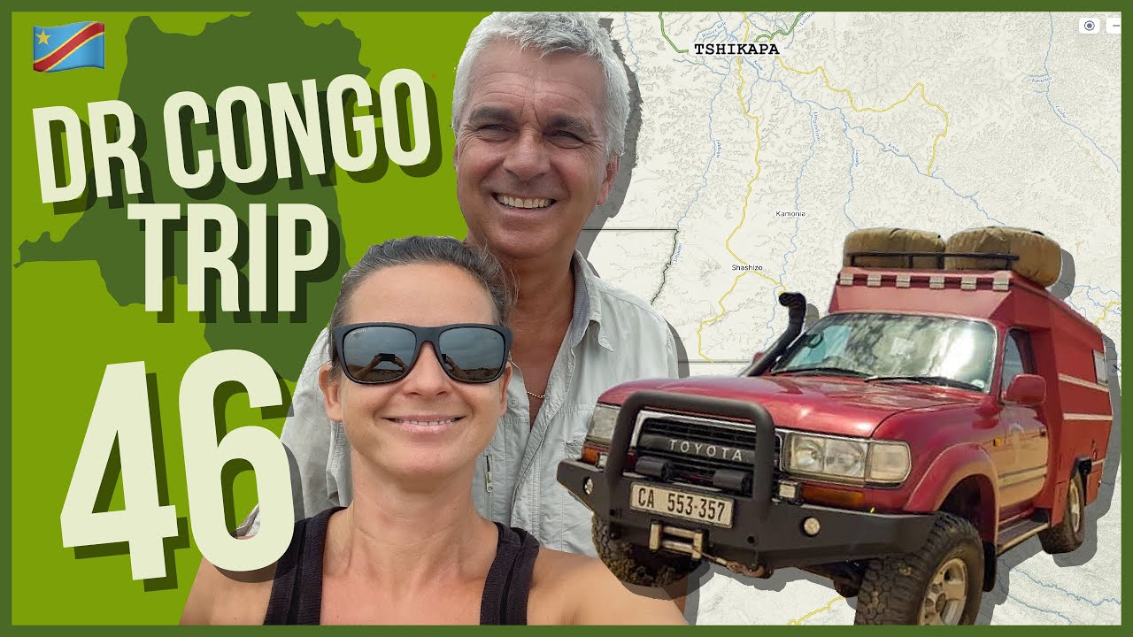 46 DRC Travel. Kamako. Rural DRC. Congo Roads and Roadblocks.