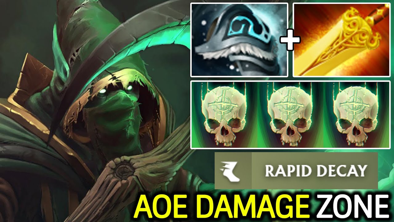 AOE BURN DAMAGE – NOBODY SURVIVES THIS NECROPHOS Dota 2