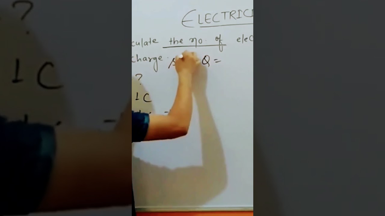 calculation of charge, Number of electron in one coulumb of charge 