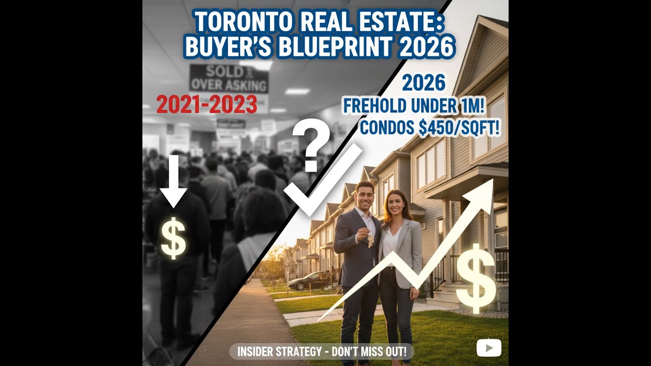 Toronto Real Estate Opportunities 2026 . Condos From $415 per Sq Ft & Homes Under $1M