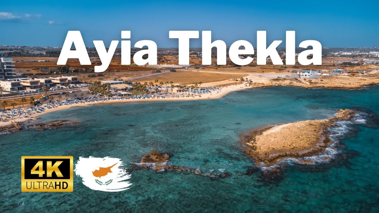 Cyprus from Above: 4K Drone Views of Ayia Thekla's Coastal Beauty 🚁🇨🇾