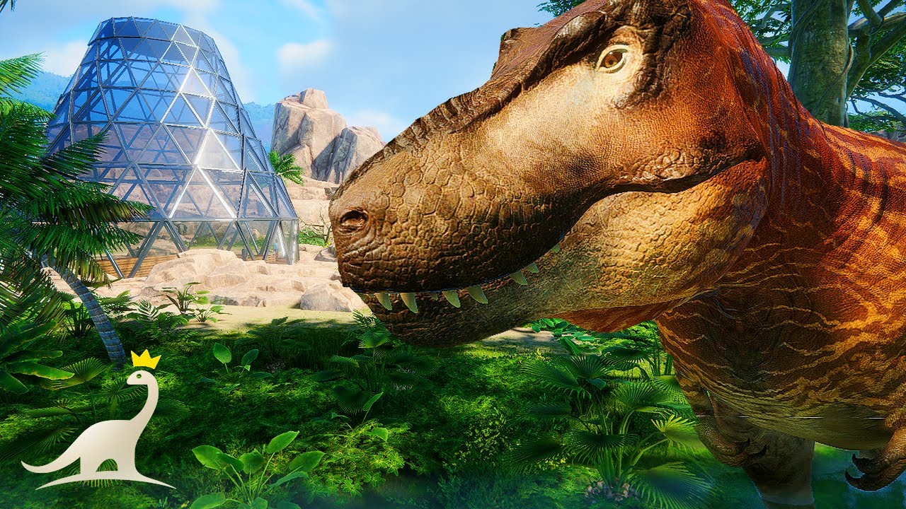 Tarbosaurus Habitat With JPOG Viewing Dome | Prehistoric Kingdom Park Build (Alpha)
