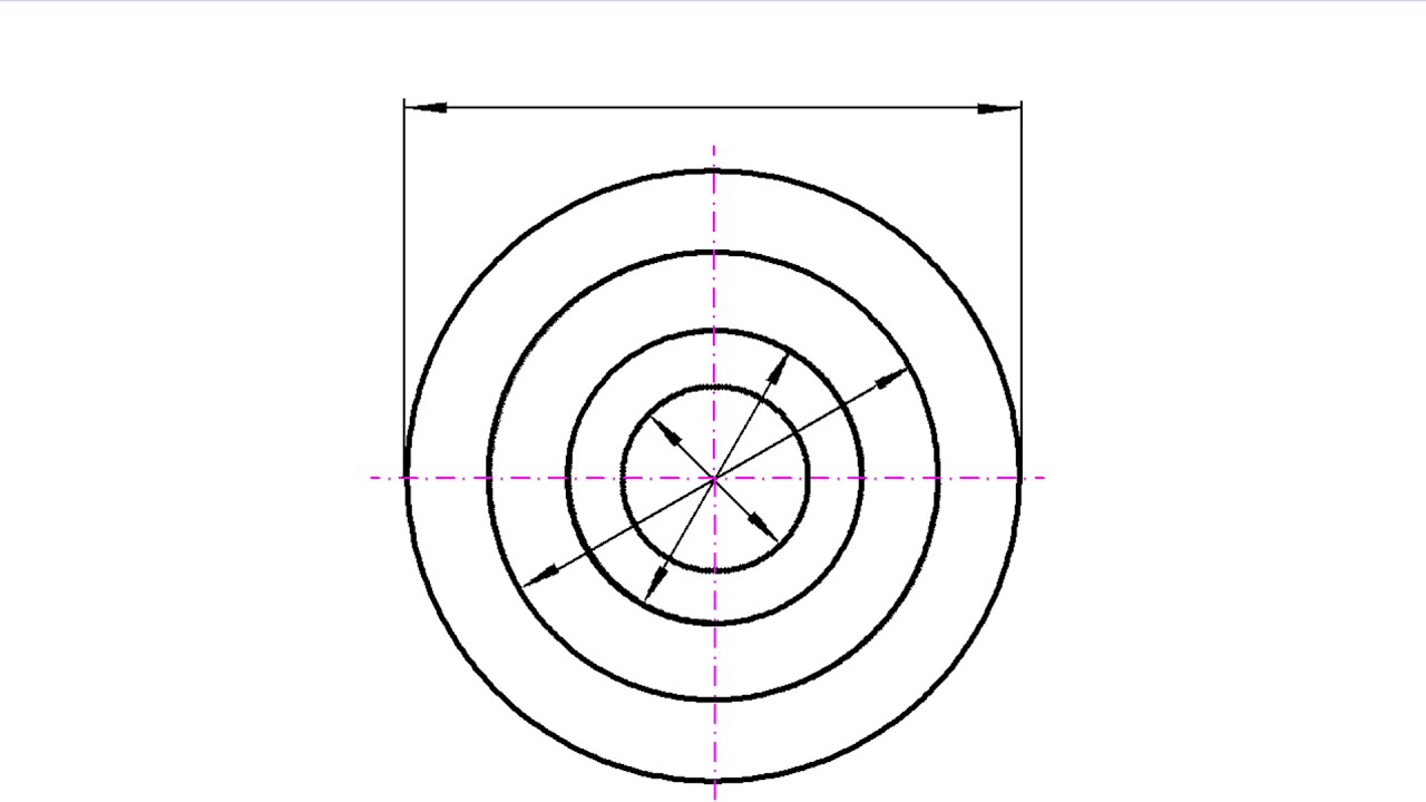 Acotación de diámetros. Tutorial para secundaria y bachillerato. Muy fácil, con ejemplos.