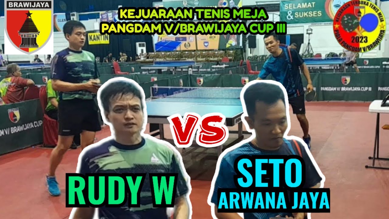 mantan atlit PON RUDY W dan Youtuber SBT PINGPONG🆚️ SETO (Arwana jaya)🏓