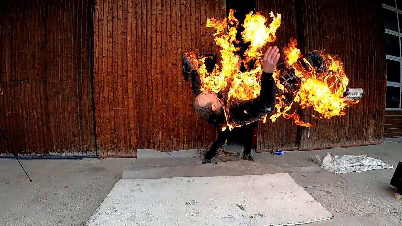 Fire stunt Training. Burn hot, Slam hard, Stay cool!