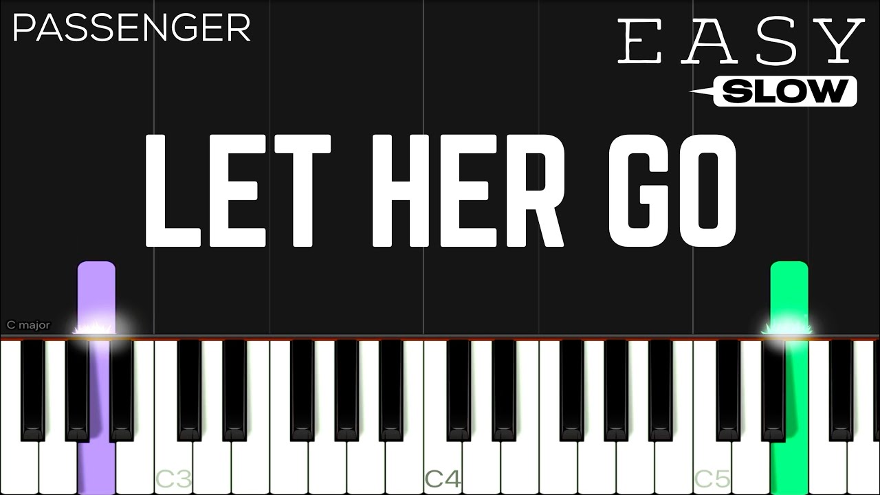 Passenger - Let Her Go | SLOW EASY Piano Tutorial
