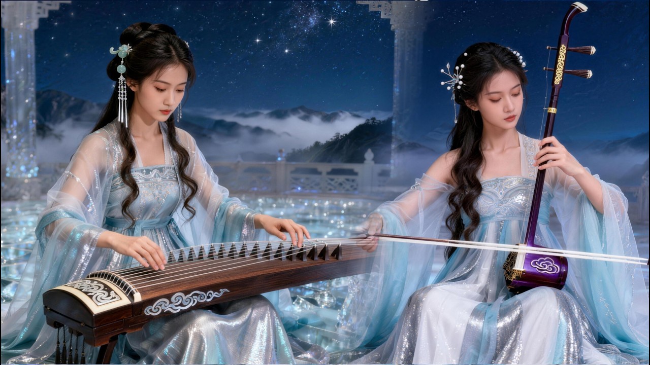 古箏二胡 · 風月靜聽｜古風助眠音樂・深度放鬆・靜心療癒｜Guzheng & Erhu Peaceful Moonlit Listening Sleep Music