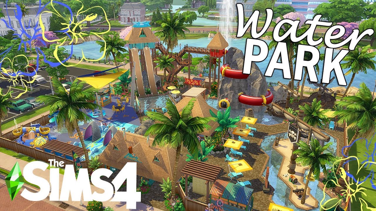 🌊 WATER PARK 🌴 // Sims 4 Speed Build // NoCC