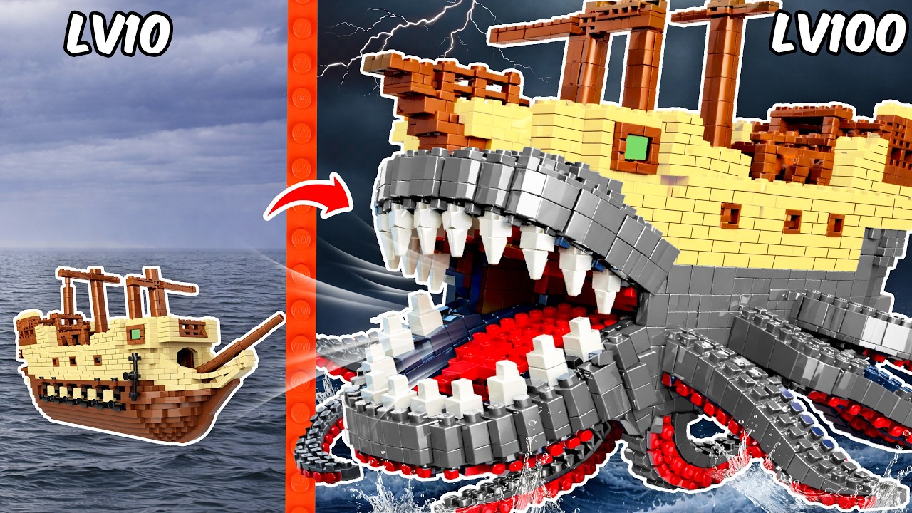 Building LEGO MINECRAFT Structures as GIANT CREATURES!? | AM Bricks Galaxy