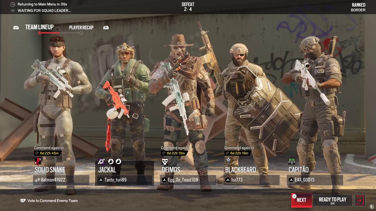 Real LiveStream Rainbow Six Siege Ranked New season solid snake