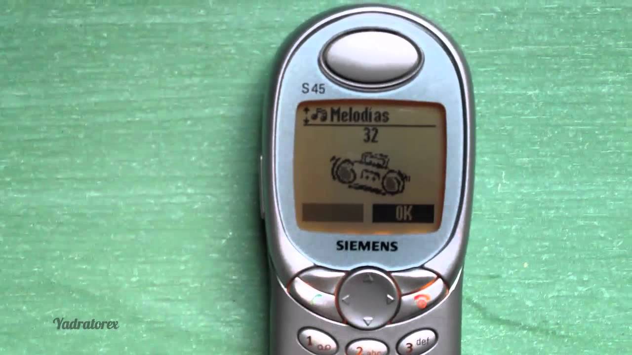 Siemens S45 retro review (old ringtones & games) vintage cell phone