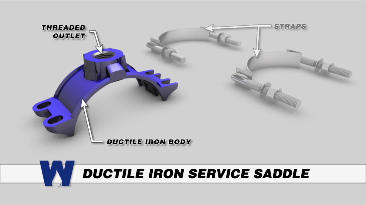 Ductile Iron Service Saddle - WaterworksTraining.com