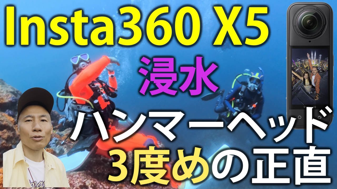3度目の正直! ハンマーシャークの大群についに遭遇…? Insta360 X5 に悪戦苦闘の神子元チャレンジ! Part3