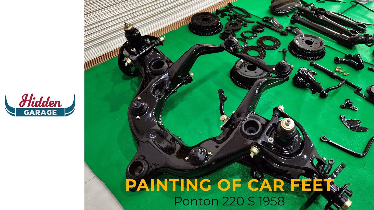 PAINTING OF CAR FEET MERCEDES-BENZ ( PONTON 220S W180 1958 )