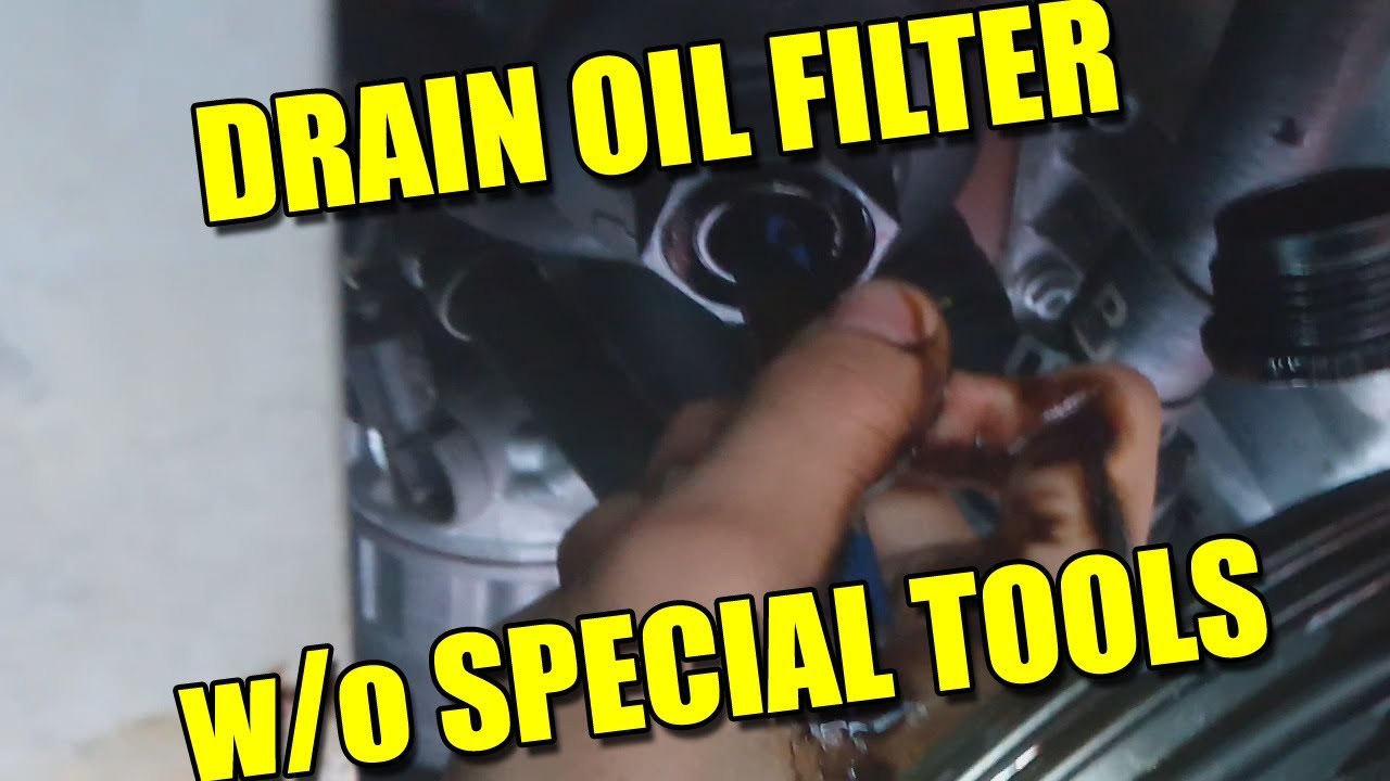 How to Drain Oil Filter at Home Without VAG Audi Tool TT Mk2 A3 VW Golf