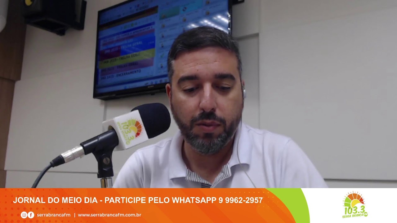 AO VIVO - JORNAL DO MEIO DIA (SERRA BRANCA FM) 23/01/2026