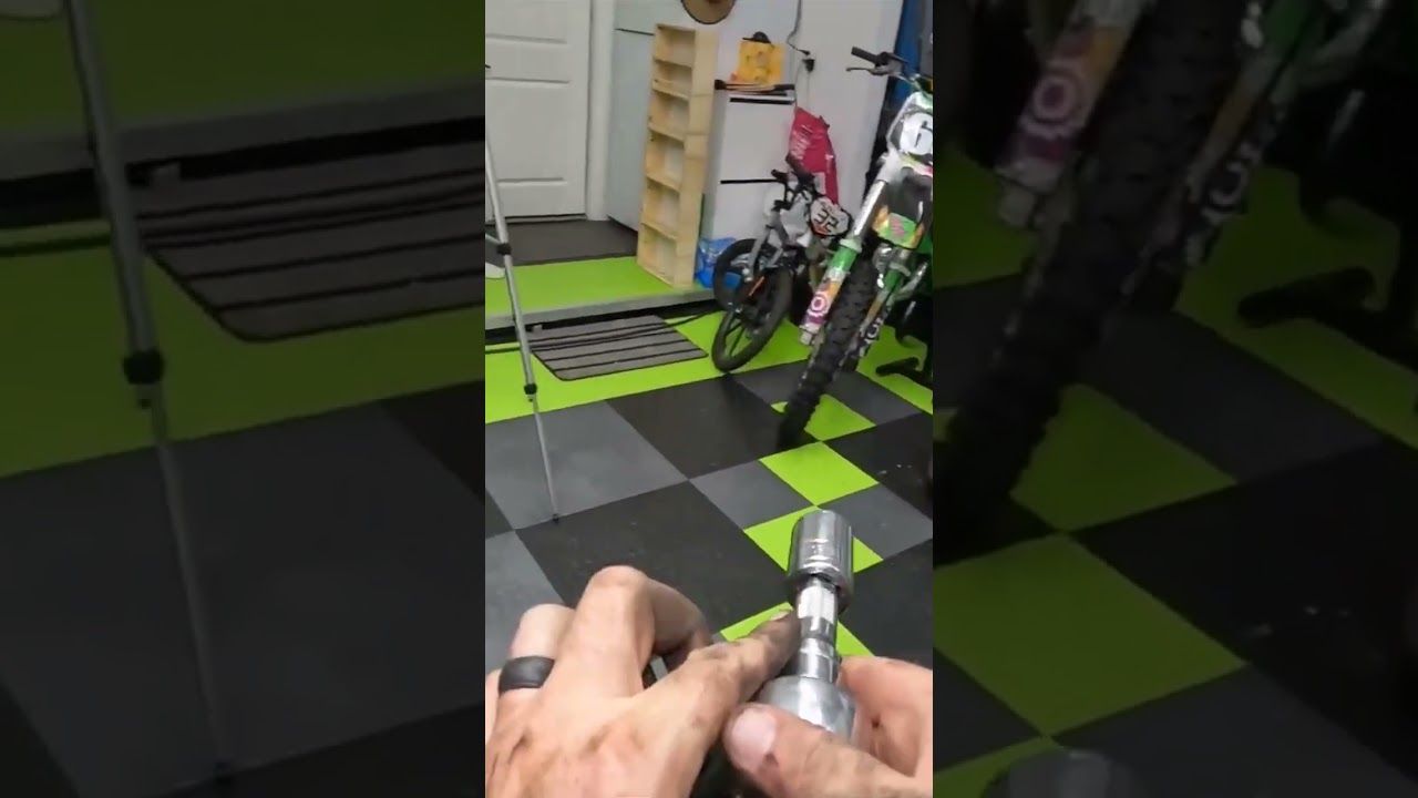 Tactical Reload of sockets in POV FPS motorcycle rebuild. Full build videos out now. #weridetwo