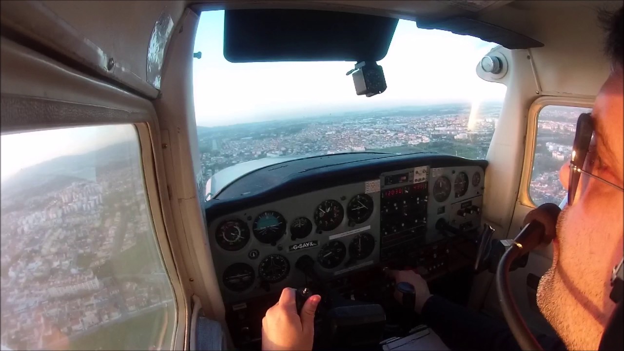 First Solo Flight Cessna C152 Cascais LPCS with ATC Comms