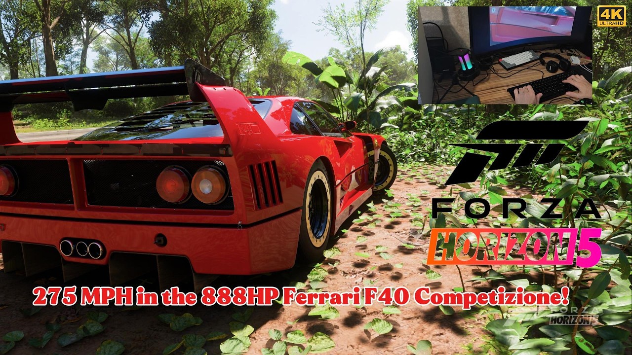 Forza Horizon 5: 888HP Ferrari F40 Competizione | RTX 5060 Ti