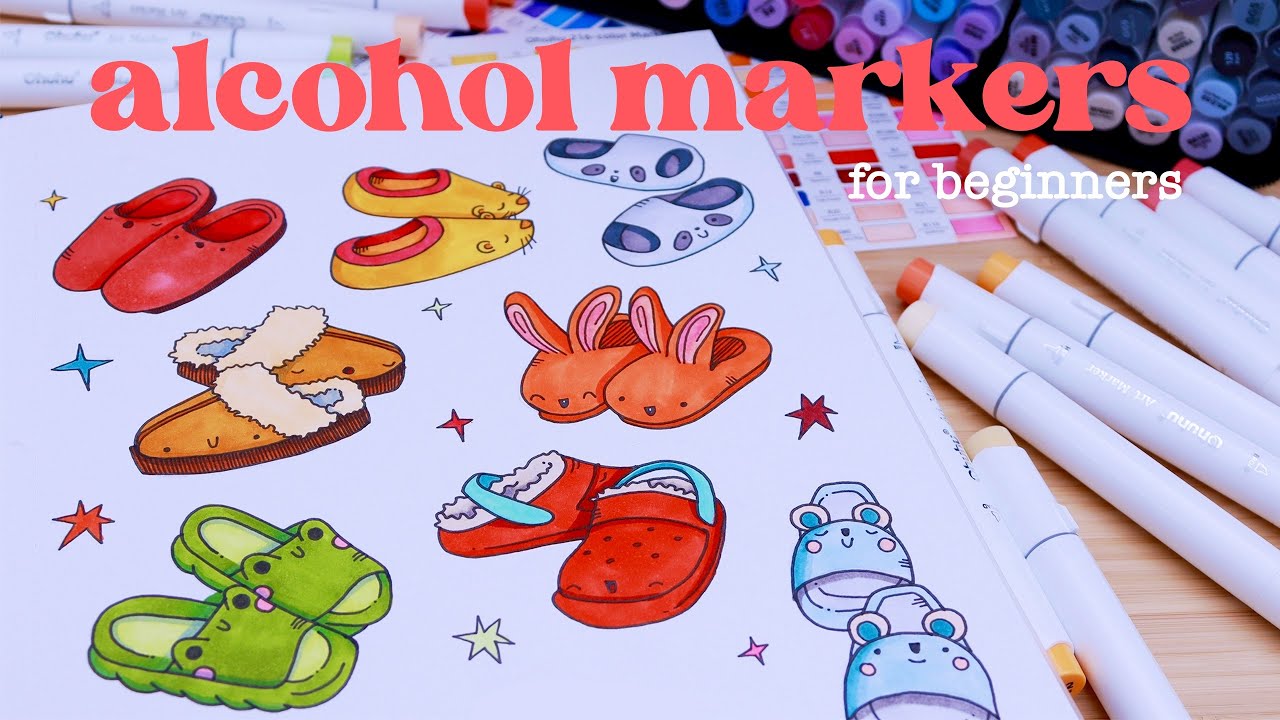 Советы по использованию спиртовых маркеров для начинающих | С Ohuhu!