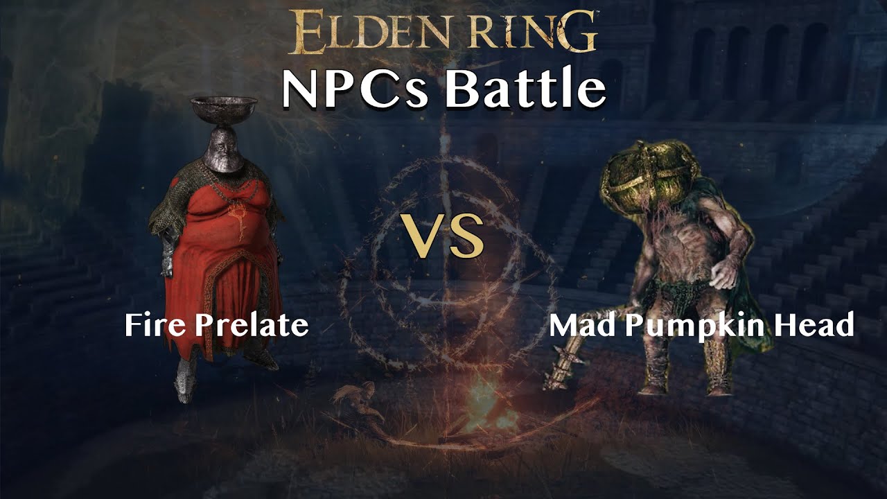 【Battle】Fire Prelate vs Mad Pumpkin Head【NPCs】