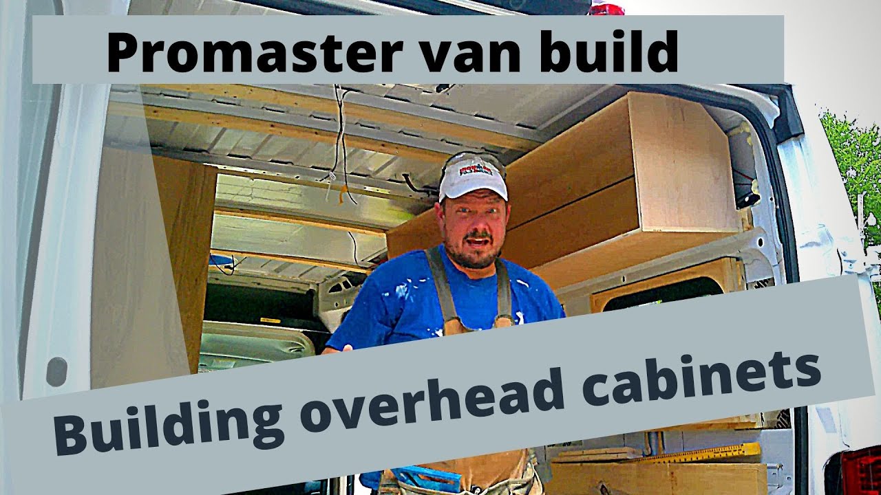 Building overhead cabinets for a Promaster