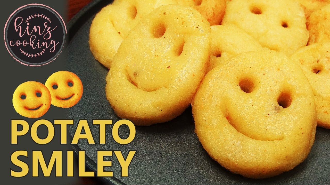Potato Smiley Recipe - Homemade Easy Crispy Smiley Face - Potato Smiley Faces - Easy Snacks Recipe