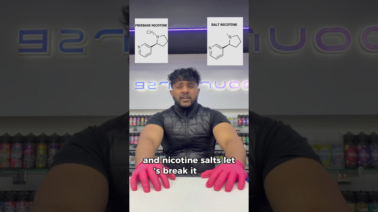 The difference between Freebase Nicotine and Nicotine Salt!💨 #vape #nicotine