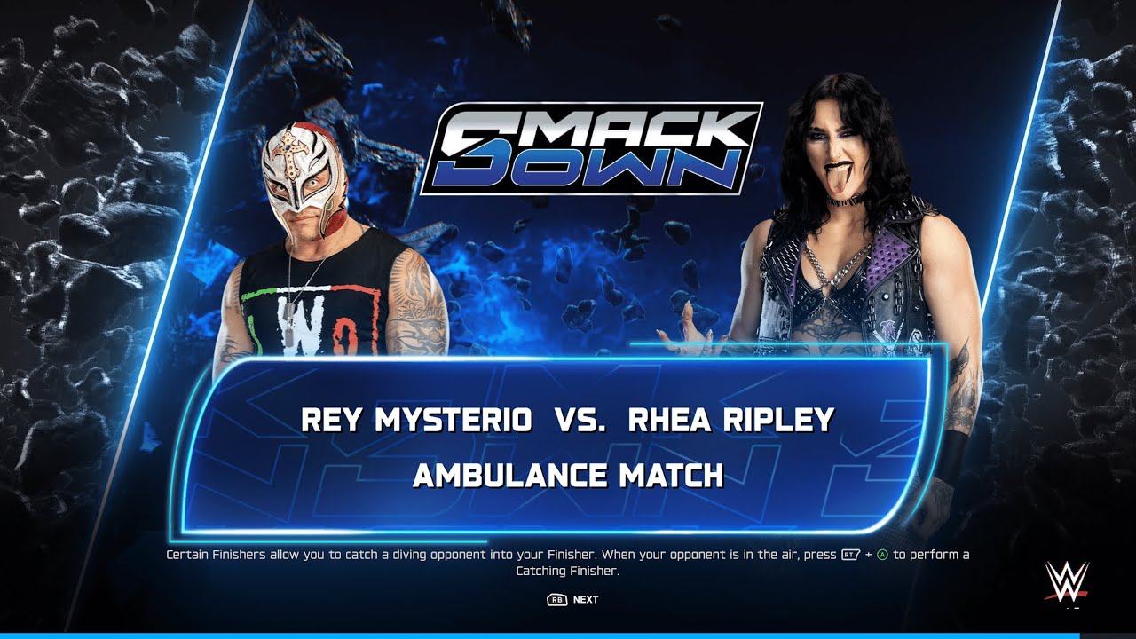 WWE2K2025 FULL MATCH THE ROCK VS RHEA RIPLEY 
