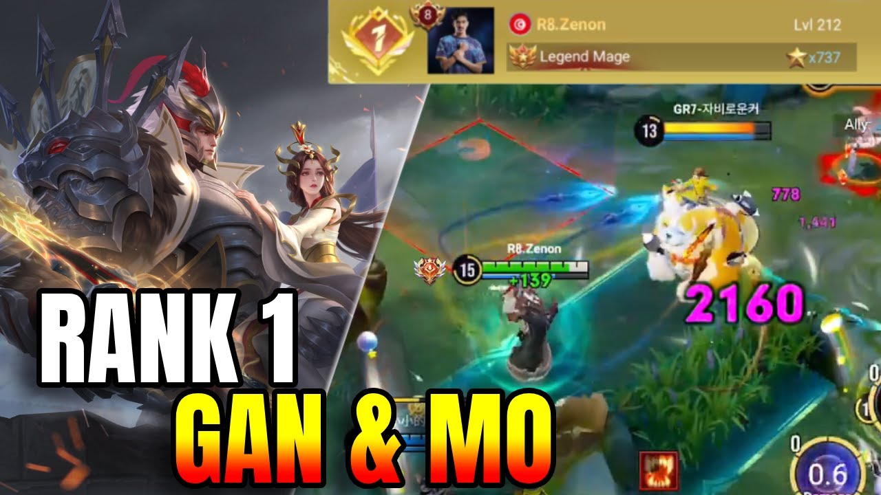 Top 1 Gan & Mo Plays! Unstoppable in Honor of Kings
