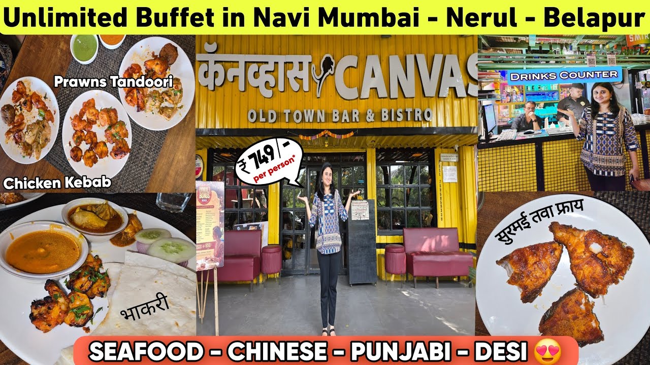 CANVAS BISTRO | ₹750 में खाओ Unlimited Buffet | #buffet #unlimitedfood #seafood