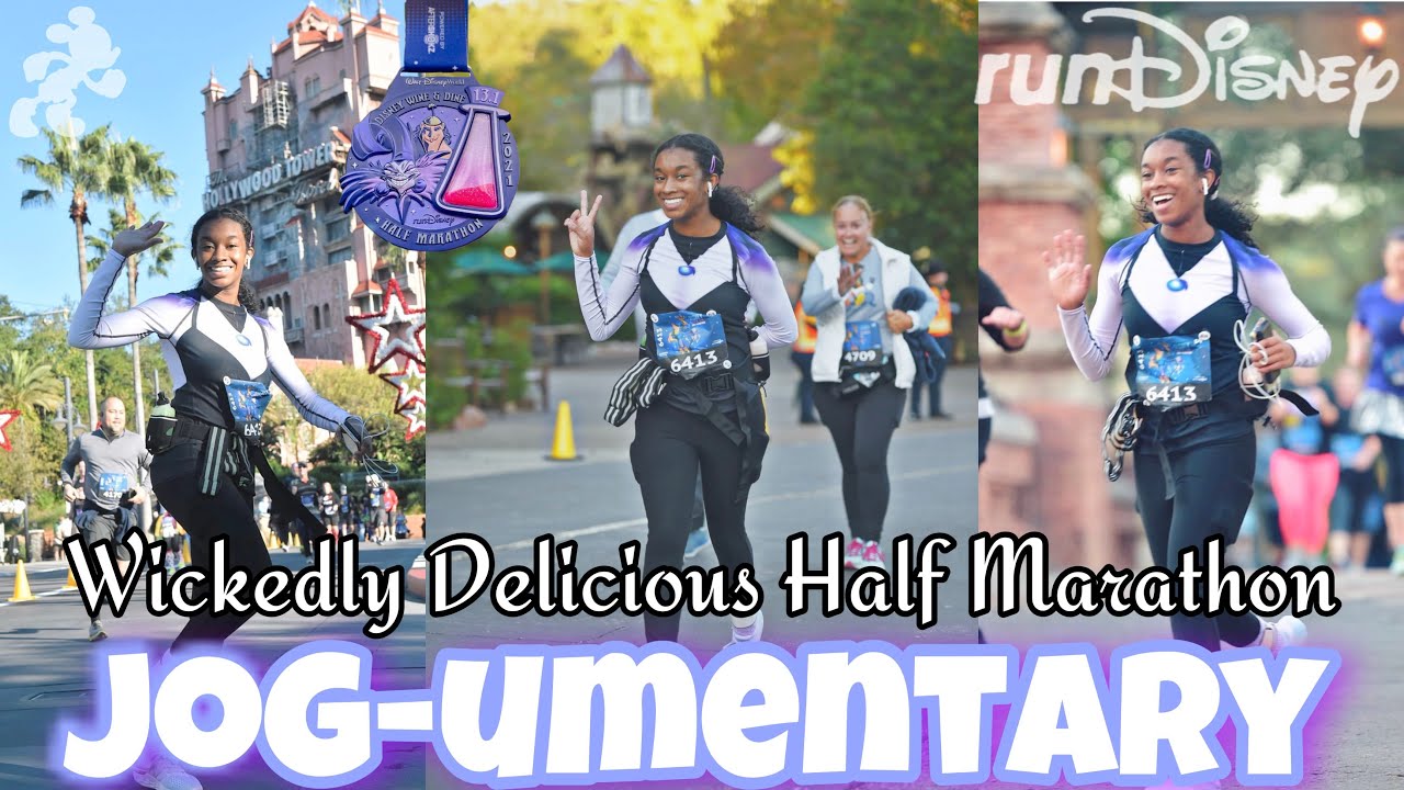 Running My First Half Marathon || A Jog-umentary 🏃🏾‍♀️💜 (wine and dine 2021)