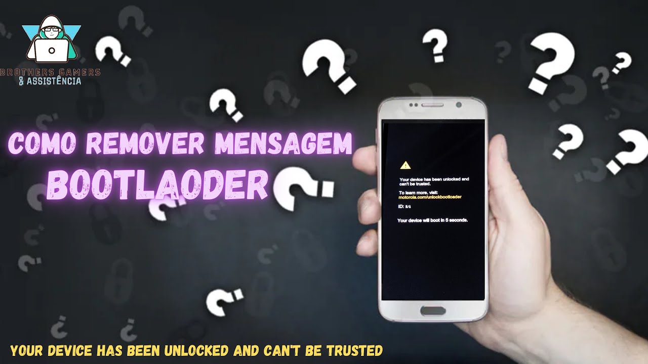Como remover mensagem de Bootloader Motorola.
