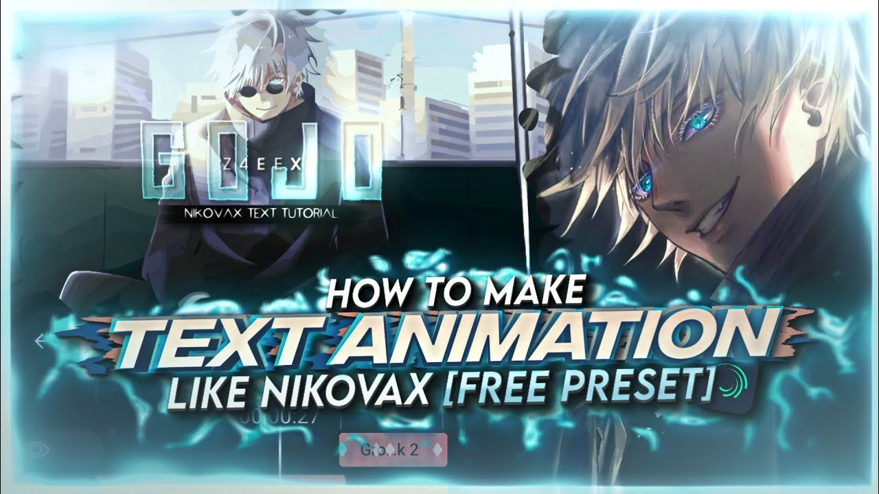 HOW TO MAKE TEXT ANIMATION LIKE NIKOVAX | ALIGHT MOTION [FREE PRESET]