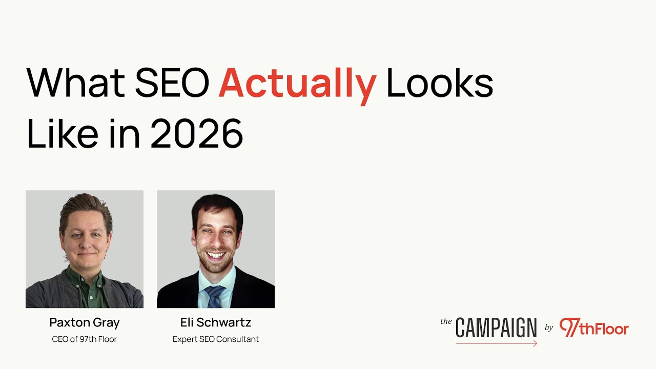What SEO Actually Looks Like in 2026 w/ Eli Schwartz, SEO Consultant and Growth Advisor