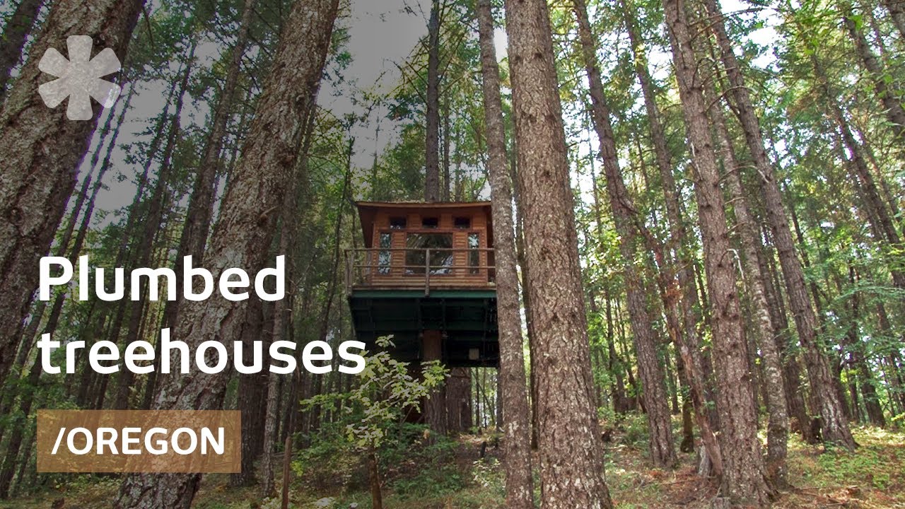 Fully plumbed DIY treehouses & tree-cabin in OR 