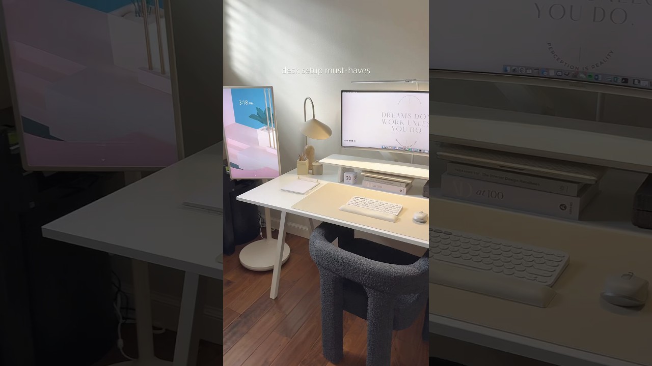 must-haves for your home office desk setup! #desksetup #homeoffice
