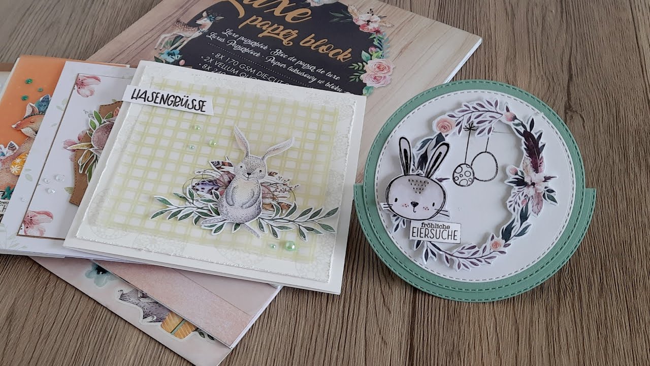 Rocker Karte, Schaukelkarte basteln, 5 Karten ein Luxe Paper Block von #Action