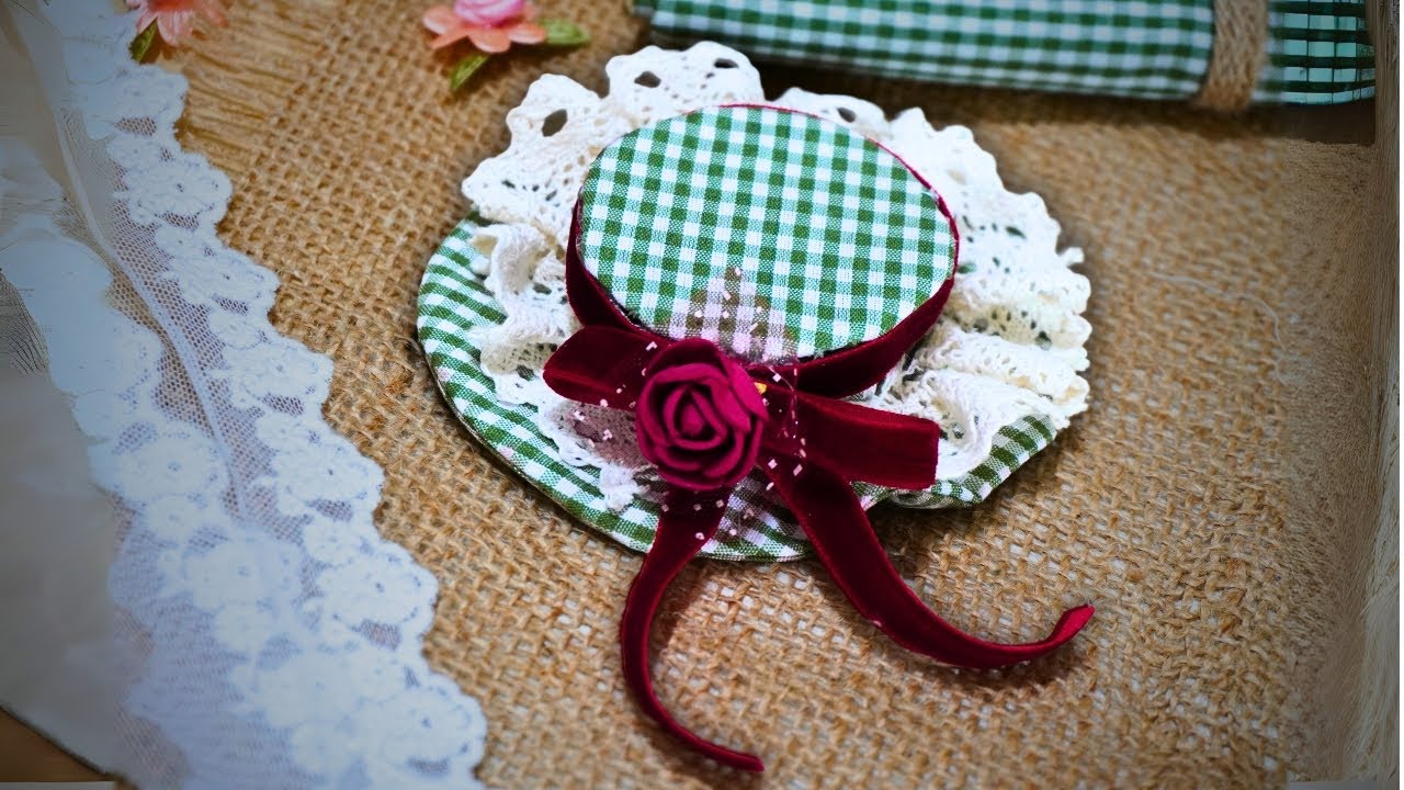 👒Doll Hat 👒Diy👌Exciting sewing hat for a doll on a rainy day☂️🪡