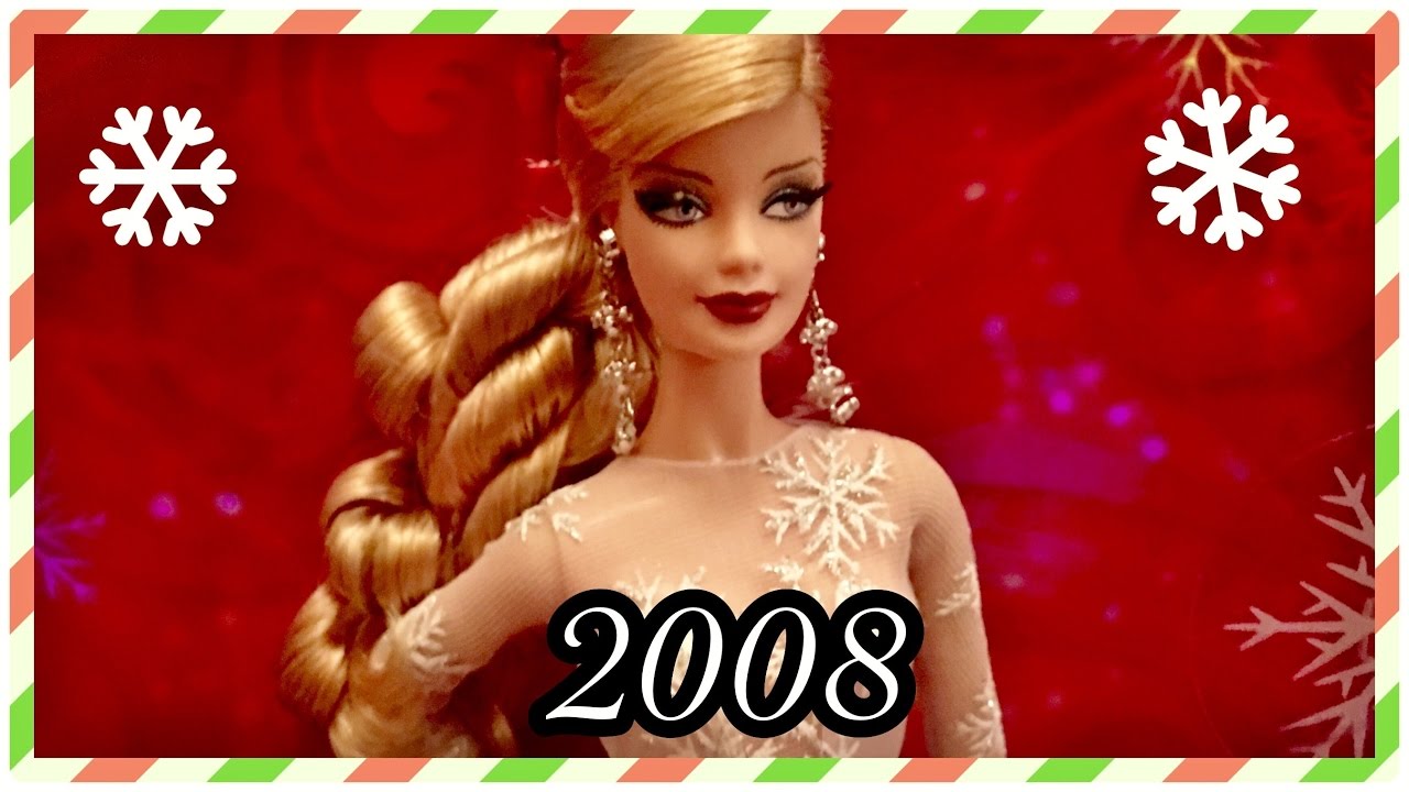 2008 / 28 Years of Holiday Barbie Dolls / Christmas Collection Advent / 2008 Holiday Barbie Doll