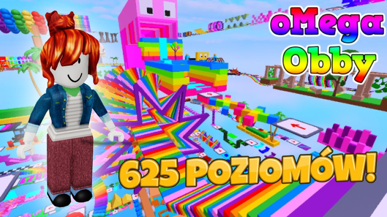 ROBLOX 🎮 *oMega OBBY* - CIĄG DALSZY Z NAJWIĘKSZĄ PLATFORMÓWKĄ *625 POZIOMÓW* #roblox #megaobby
