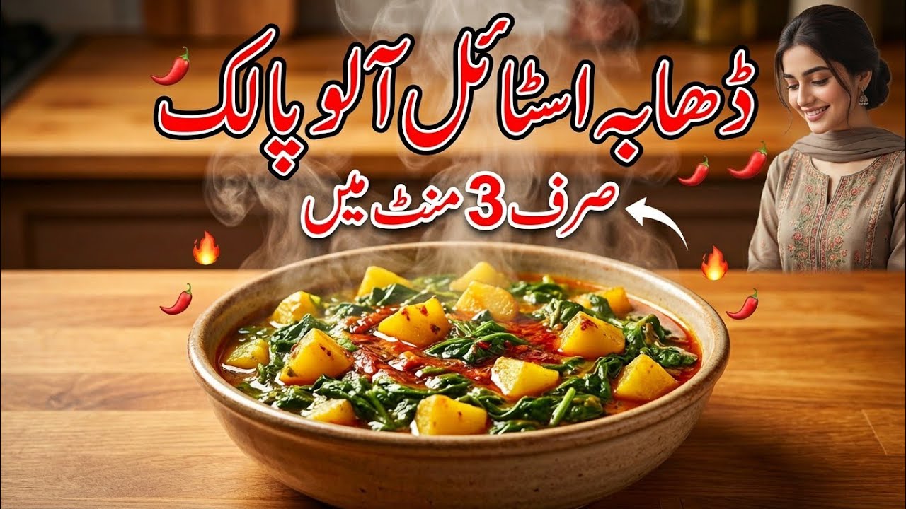 Ramzan Special Aloo Palak | Quick & Easy Spinach Recipe in Just 3 Minutes