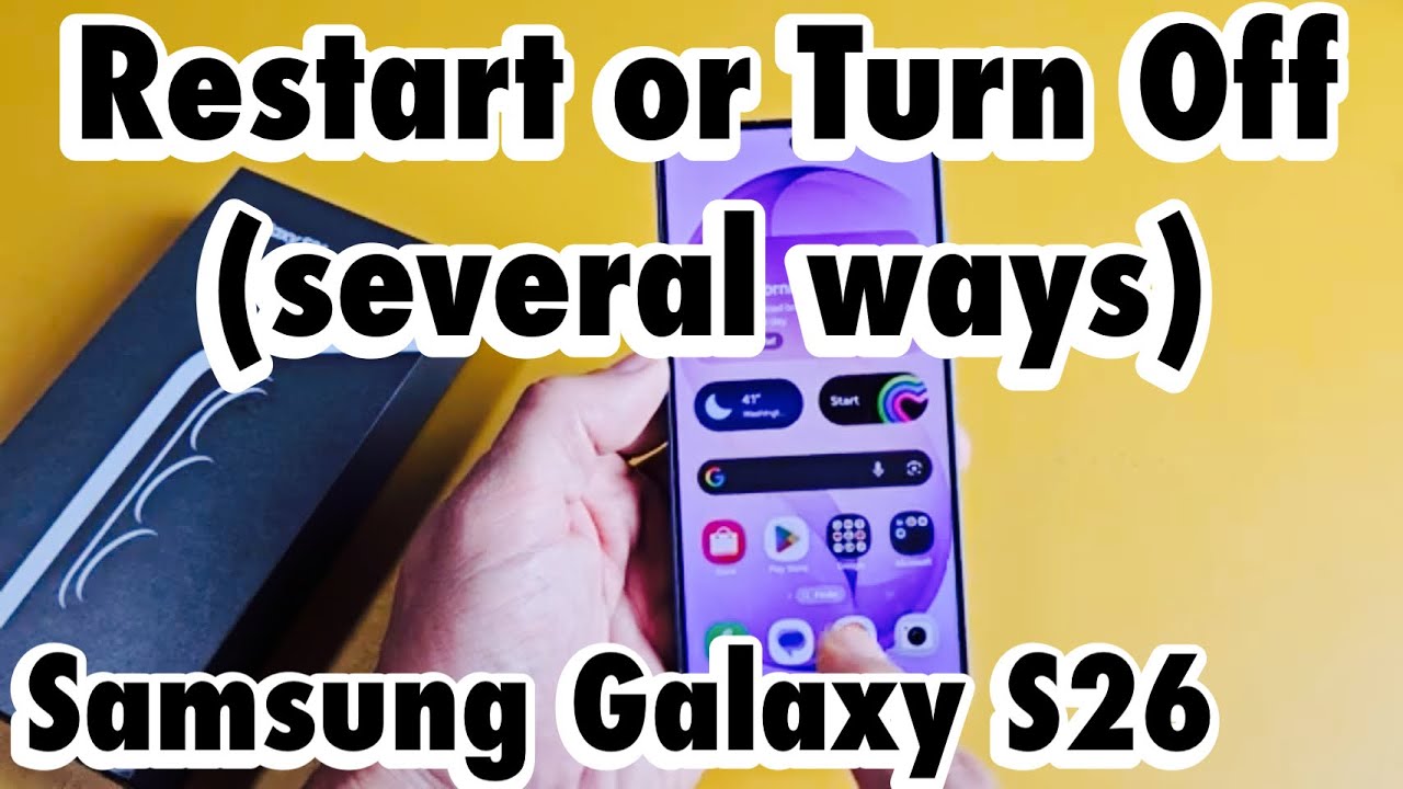 Как перезагрузить или выключить Galaxy S26 (несколько способов)
