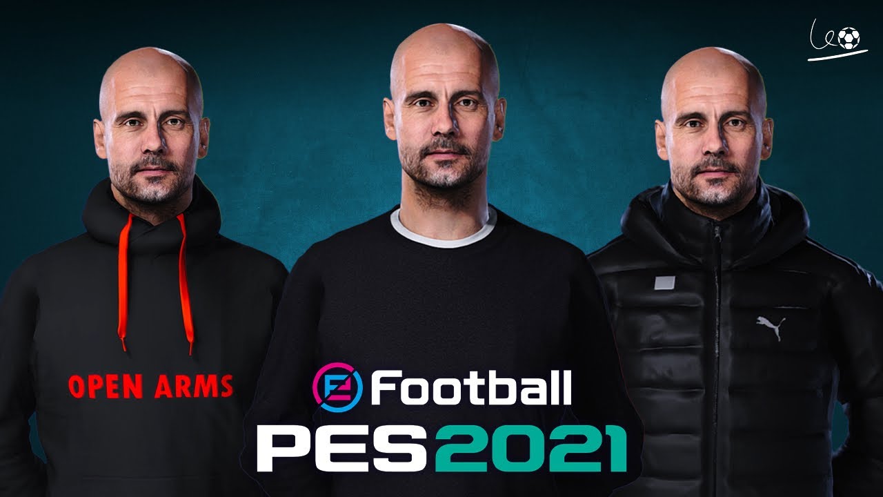 PEP GUARDIOLA NEW FACE & CLOTHES - PES 2021 & FL24