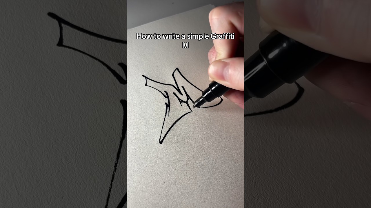How to write M Graffiti #art #love #asmr #graffiti #painting #drawing #calligraphy #asmr