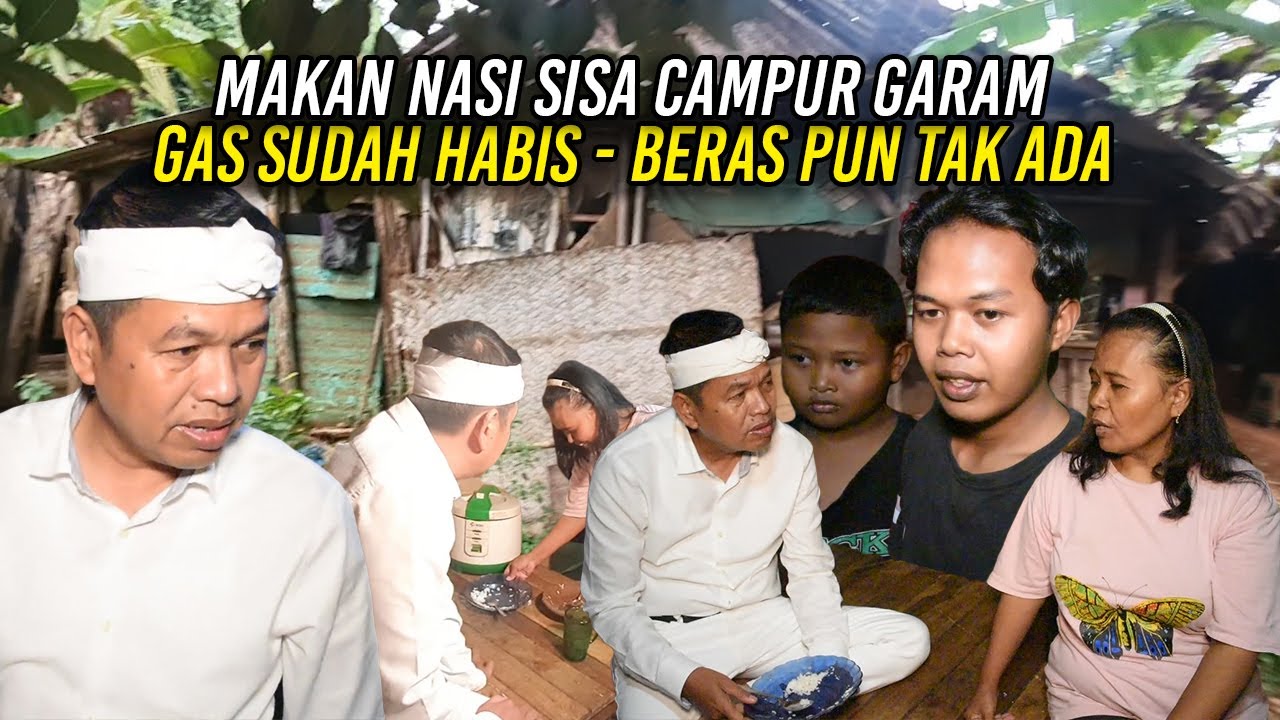 GAS HABIS-AIR GALON KOSONG-BERAS TAK ADA-MINYAK TAK PUNYA-SEKELUARGA MAKAN NASI SISA DAN AIR GARAM