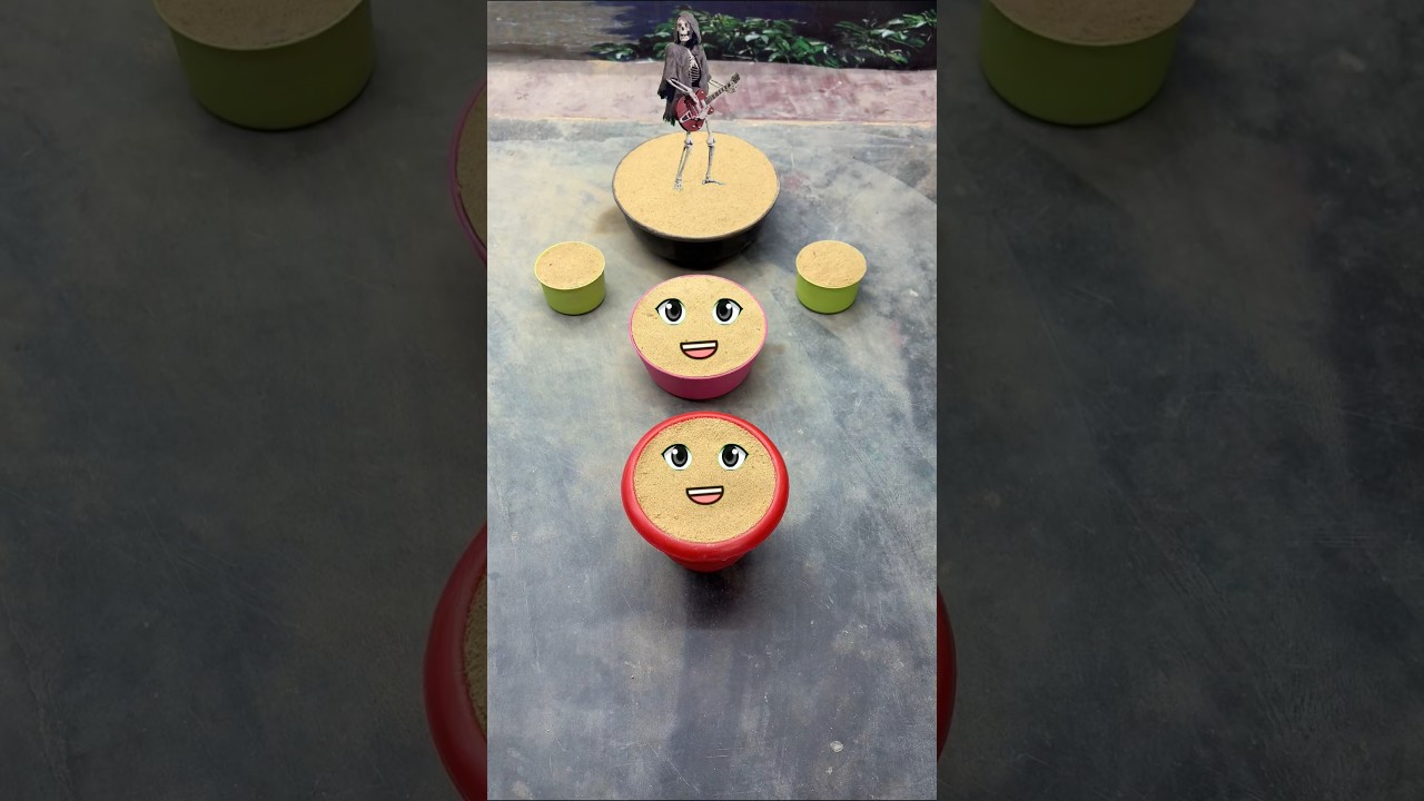 Sand Cake Funny Faces 😂 | Creative Sand Art | Satisfying Sand Cake Making 