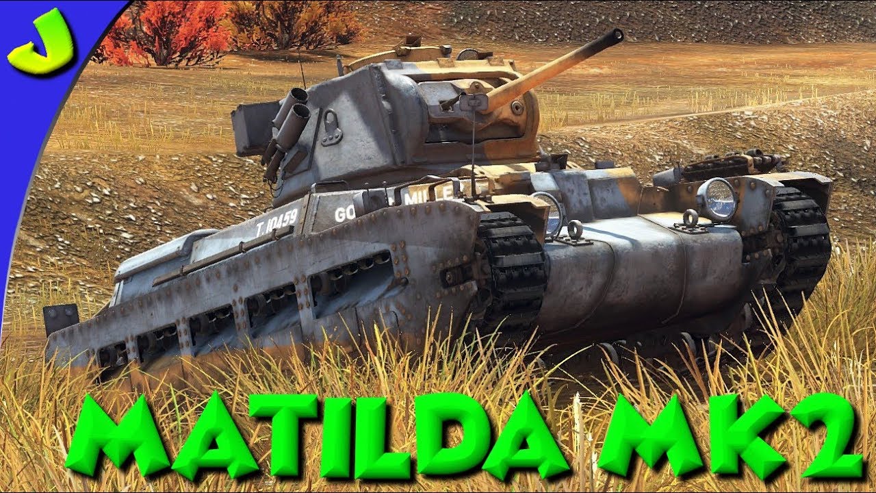 War Thunder Matilda Mk2 Realistic Gameplay (The Carry Is Real )