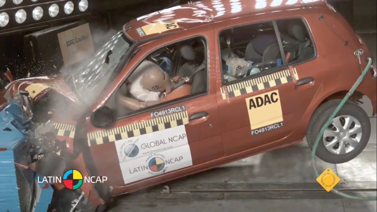 LATIN NCAP - Renault Clio Mio - 3 star in frontal offset crash test