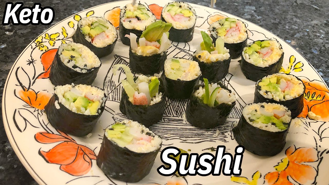 🍣🍤 HOW TO MAKE THE BEST  Sushi rolls with Konjac noodles - Low Carb - KETO delicious & easy to make